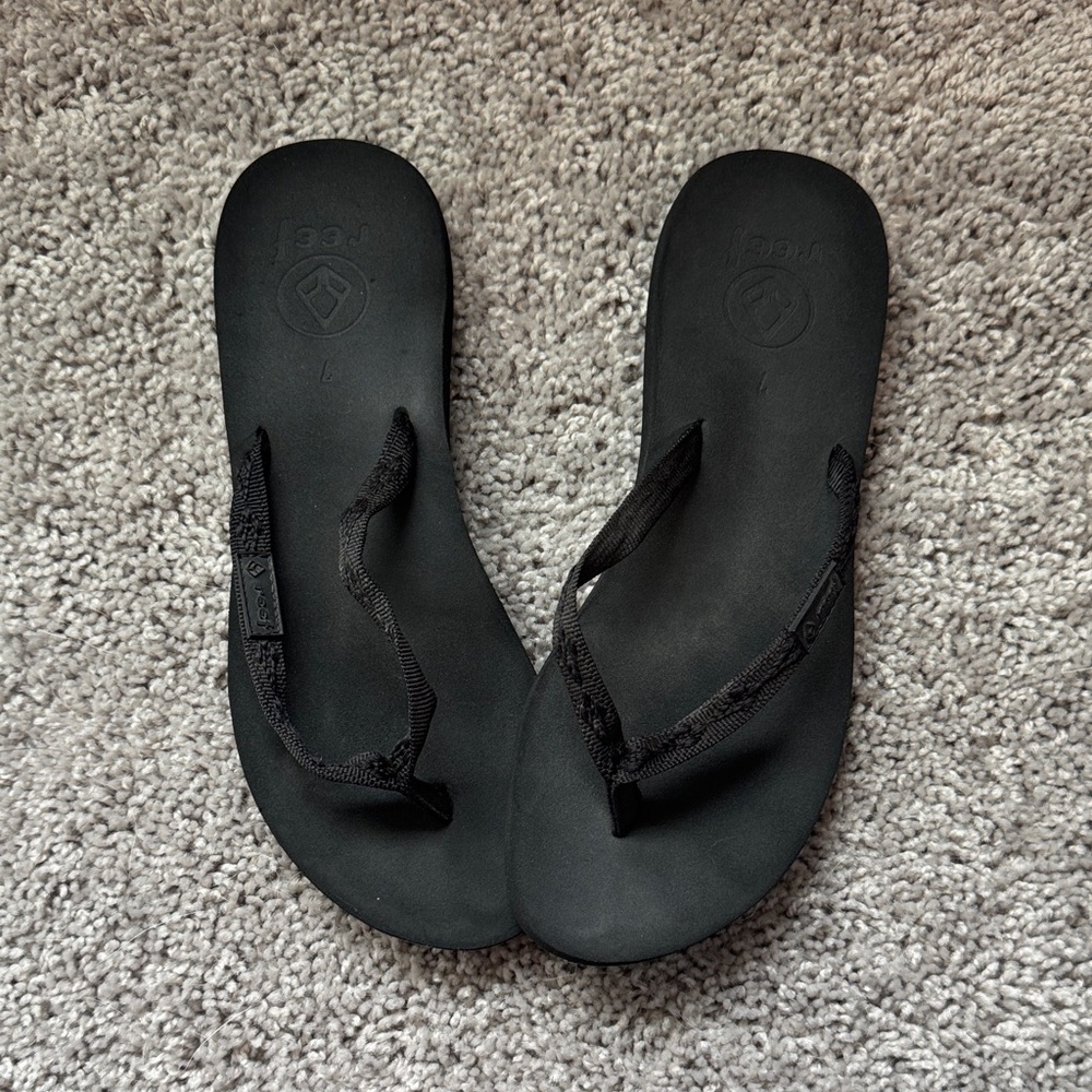 Reef Black Women's Slippers